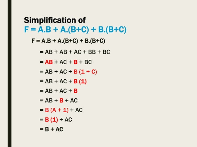 Boolean functions | PPT | Free Download