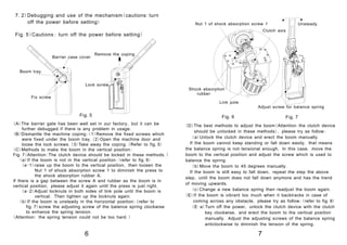 Boom barrier technical data sheet