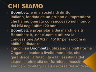 Boombetz giochi on line