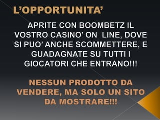 Boombetz giochi on line