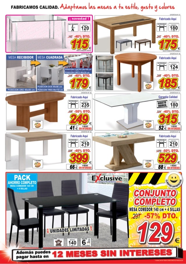 Catálogo de Ofertas en Muebles ¡Tú si que sabes ahorrar! Muebles BO…