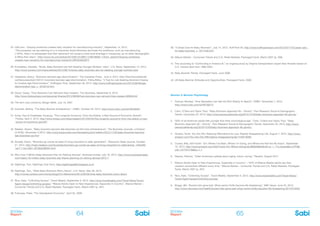 BOOMer
Report
BOOMer
Report64 65
39. “5 Great Cars for Baby Boomers”, July 14, 2012, Huff Post 50, http://www.huffingtonpost.com/2012/07/14/5-great-cars-
for-baby-boomers_n_1671448.html
40. Mature Market – Consumer Trends and U.S, Retail Markets, Packaged Facts, March 2007 (p. 268)
41. This according to “Commuting in America III,” an ongoing study by Virginia transportation expert Alan Pisarski based on
U.S. Census data from 1990-2004
42. Baby Boomer Trends, Packaged Facts, June 2008
43. US Baby Boomer Attitudes and Opportunities, Packaged Facts, 2008
Section 3: Boomer Psychology
1. Pavone, Michael, “How Marketers Can Get the Rich Elderly to Spend”, CNBC, November 7, 2012,
http://www.cnbc.com/id/49736215
2. Cohn, D’Vera and Taylor, Paul, “Baby Boomers Approach 65 – Glumly”, Pew Research Social & Demographic
Trends, December 20, 2010, http://www.pewsocialtrends.org/2010/12/20/baby-boomers-approach-65-glumly/
3. “50% of all American adults feel younger than their chronological age.” Cohn, D;Vera and Taylor, Paul, “Baby
Boomers Approach 65 – Glumly”, Pew Research Social & Demographic Trends, December 20, 2010, http://www.
pewsocialtrends.org/2010/12/20/baby-boomers-approach-65-glumly/
4. Dickers, Scott, You Are Old: Sobering Affirmations for your Rapidly Disappearing Life, August 7, 2012, http://www.
amazon.com/You-Are-Old-Affirmations-Disappearing/dp/1449418392
5. Crystal, Billy, Still Foolin’ ‘Em: Where I’ve Been, Where I’m Going, and Where the Hell Are My Keys?, September
10, 2013, http://www.amazon.com/Still-Foolin-Em-Where-Going/dp/0805098208/ref=sr_1_1?s=books&ie=UTF8&
qid=1377074158&sr=1-1
6. Reaney, Patricia, “Older Americans upbeat about aging, future, survey,” Reuters, August 2012
7. “Mature Adults Open to New Experiences, Especially In-Country” –“40% of Mature Market adults say they
vacation somewhere different every time.” Mature Market – Consumer Trends and U.S, Retail Markets, Packaged
Facts, March 2007 (p. 267)
8. Rice, Kate, “Unlimiting Access”, Travel Weekly, September 5, 2012, http://www.travelweekly.com/Travel-News/
Travel-Agent-Issues/Unlimiting-access/
9. Briggs, Bill, “Bucket lists gone bad: When senior thrills become life threatening”, NBC News, June 22, 2013,
http://www.nbcnews.com/health/bucket-lists-gone-bad-when-senior-thrills-become-life-threatening-6C10415042
25. LVB.com, “Graying workforce creates hairy situation for manufacturing industry”, September 14, 2012,
“The exception we are referring to is in industries where Boomers dominate the workforce, such as manufacturing
(~50%). Here it is anticipated that their retirement will cause a crisis-level shortage in manpower, as no other demographic
is filling their place.” http://www.lvb.com/article/20120914/LVB01/120919938/-1/front_section/Graying-workforce-
creates-hairy-situation-for-manufacturing-industry#.UROGn6X28TZ
26. Kurtzleben, Danielle, “Study: Baby Boomers are Not Stealing Younger Workers’ Jobs”, U.S. News, September 14, 2012,
http://www.usnews.com/news/articles/2012/09/14/study-baby-boomers-are-not-stealing-younger-workers-jobs
27. Ubelacker, Sheryl, “Boomers bemoan age discrimination”, The Canadian Press, June 3, 2012, http://thechronicleherald.
ca/thenovascotian/103121-boomers-bemoan-age-discrimination; Trikha,Ritika, “3 Tips for Job-Seeking Boomers Hoping
to Combat Age Discrimination”, Huffington Post, September 28, 2012, http://www.huffingtonpost.com/2012/09/28/age-
discrimination-tips_n_1916318.html
28. Dowd, Casey, “How Boomers Can Reinvent their Careers”, Fox Business, September 6, 2012,
http://www.foxbusiness.com/personal-finance/2012/09/06/how-boomers-can-reinvent-their-careers-62904244/
29. The term was coined by Design Week, July 19, 2007
30. Coombs, Bertha, “The Baby Boomer Entrepreneur”, CNBC, October 23, 2012, http://www.cnbc.com/id/49448461
31. Irving, Paul & Chatterjee, Anusuya, “The Longevity Economy: From the Elderly, a New Source of Economic Growth”,
Forbes, April 2, 2013, http://www.forbes.com/sites/realspin/2013/04/02/the-longevity-economy-from-the-elderly-a-new-
source-of-economic-growth/
32. Raleetz, Alyson, “Baby boomers become late bloomers as first-time entrepreneurs”, The Business Journals, a Division
of ACBJ, November 2,2012, http://www.bizjournals.com/kansascity/print-edition/2012/11/02/baby-boomers-become-
late-bloomers-as.html
33. Rivedal, Karen, “Boomers go condo as ease of living important to older generation”, Wisconsin State Journal, October
21, 2012, http://host.madison.com/business/boomers-go-condo-as-ease-of-living-important-to-older/article_15f4e3f6-
1ac7-11e2-b561-0019bb2963f4.html
34. Why Over 3 Million Baby Boomers Plan On Retiring Abroad”, Business Insider, July 18, 2012, http://www.businessinsider.
com/nearly-33-million-baby-boomers-say-theyre-planning-on-retiring-abroad-2012-7
35. Sightings, Tom, Sightings Over Sixty, http://sightingsat60.blogspot.co.il/
36. Sightings, Tom, “What Baby Boomers Worry About”, U.S. News, May 28. 2013,
http://money.usnews.com/money/blogs/On-Retirement/2013/05/28/what-baby-boomers-worry-about
37. Rice, Kate, “Unlimiting Access”, Travel Weekly, September 5, 2012, http://www.travelweekly.com/Travel-News/Travel-
Agent-Issues/Unlimiting-access/; “Mature Adults Open to New Experiences, Especially In-Country”, Mature Market –
Consumer Trends and U.S, Retail Markets, Packaged Facts, March 2007 (p. 267)
38. Francese, Peter, “The Grandparent Economy”, April 20, 2009
 