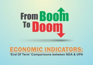 From
To
ECONOMIC INDICATORS:
‘End Of Term’ Comparisons between NDA & UPA

 