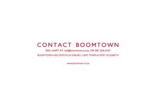 Boomtown Brochure | PPT