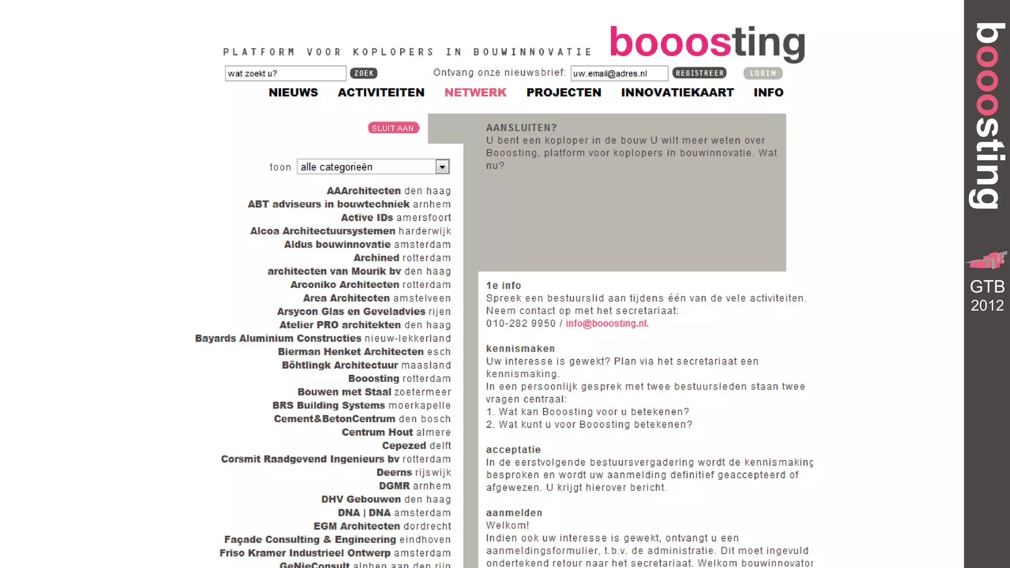 booosting
           GR
  TRANSFORMA


 GTB
     BUILDING




 2012
 