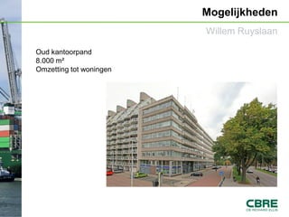 Mogelijkheden
                                     Willem Ruyslaan

            Oud kantoorpand
            8.000 m²
     ...