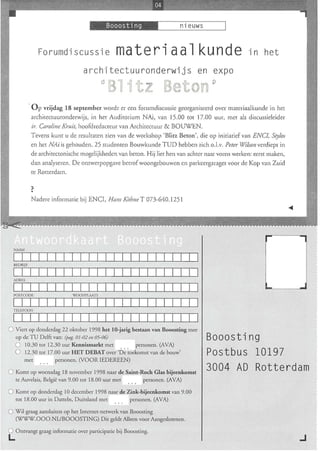 Booosting nieuwsbrief 47 (Sep 1998)