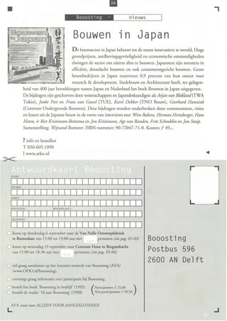 Booosting nieuwsbrief 63 (Aug 2001)