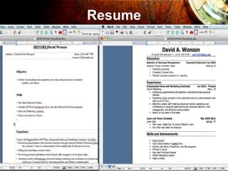 Resume
 