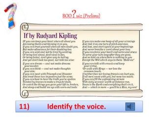 BOO?uiz (Prelims)
11) Identify the voice.
 