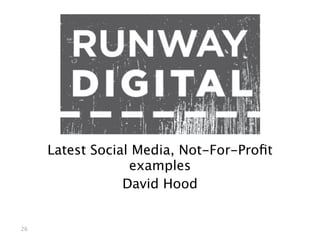 Reaching your relevant network through
     regular & valuable information




30                        RunwayDigital.com
 