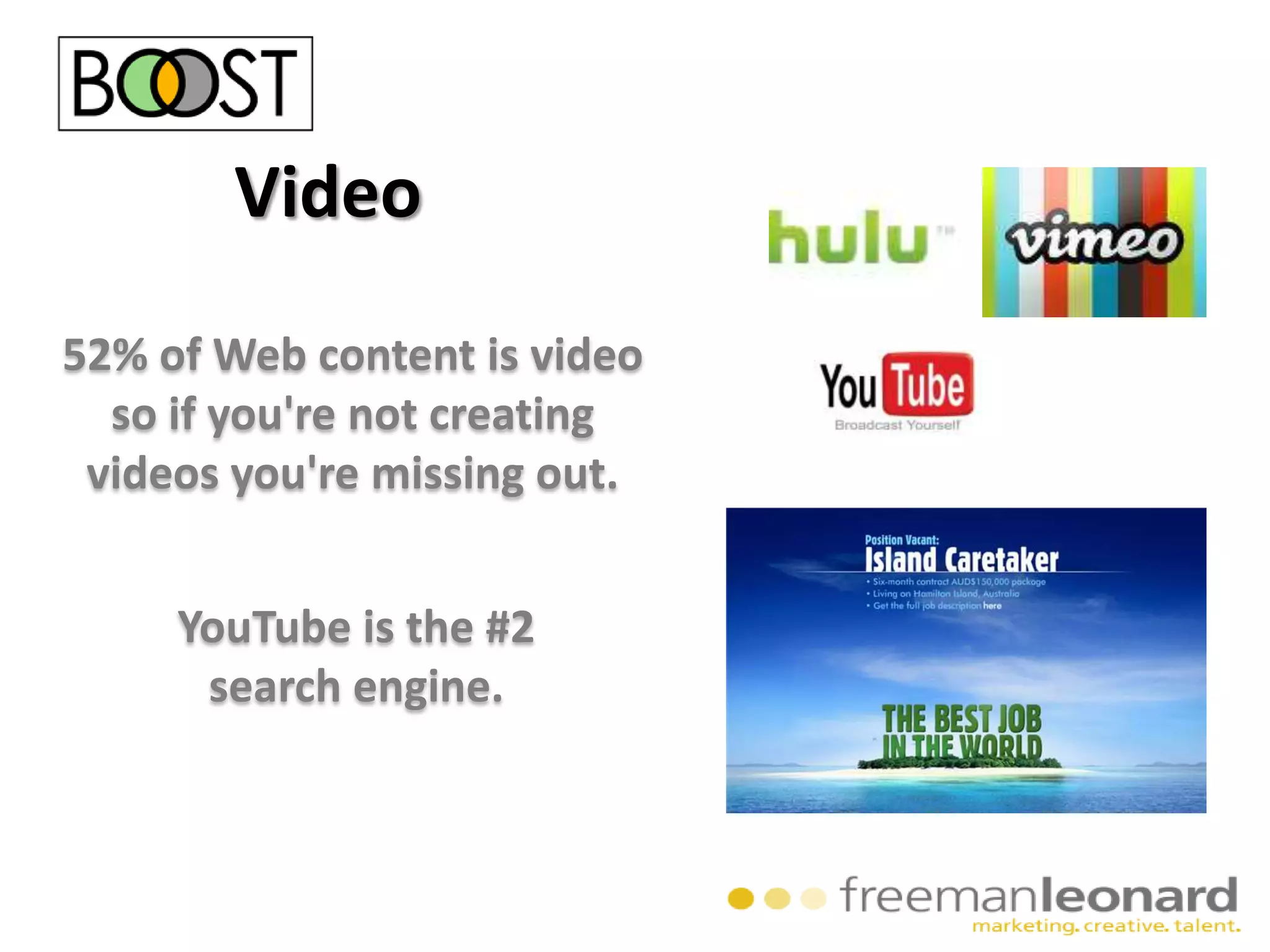 50% view labor spent on integrated campaigns as not commensurate with revenueThe Good Old DaysInsert martini’s and golf