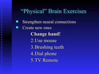 Boost Brain Power and Avoid Alzheimers | PPT