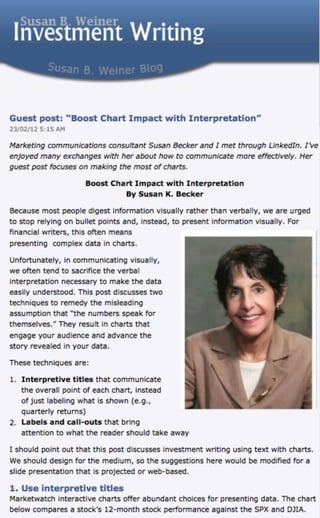Boost chart impact with interpretation 