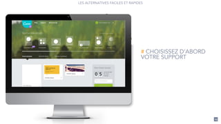 25
# CHOISISSEZ D’ABORD
VOTRE SUPPORT
LES ALTERNATIVES FACILES ET RAPIDES
 