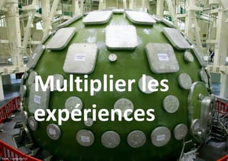 Multiplier les
expériences
Crédit : P.Labeguerie/CEA

 