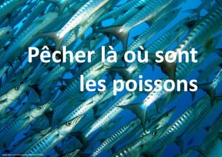 Pêcher là où sont
les poissons
www.flickr.com/photos/festeban/9777900

 