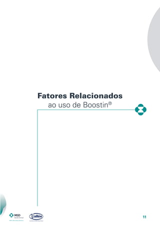 11
Fatores Relacionados
ao uso de Boostin®
 