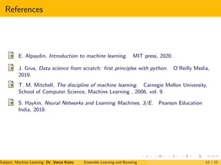 Ensemble Learning and Boosting | PDF
