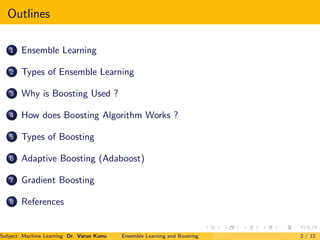 Ensemble Learning and Boosting | PDF