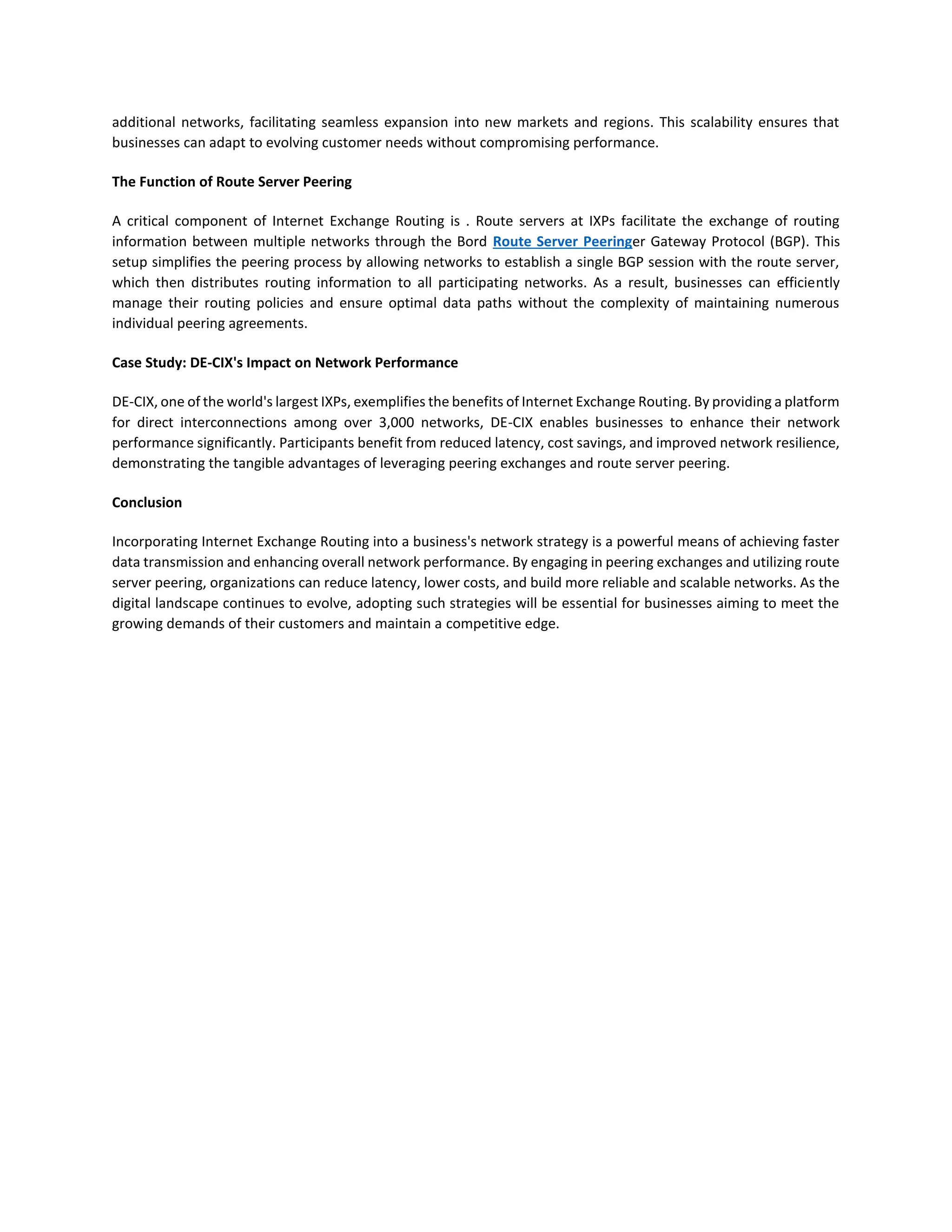Boosting Business Connectivity: The Advantages of Internet Exchange ...