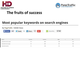 The	fruits	of	success	
 