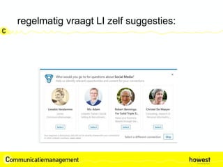 regelmatig vraagt LI zelf suggesties:
 