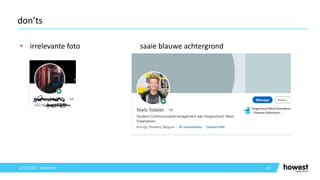 • irrelevante foto saaie blauwe achtergrond
18
don’ts
12/12/2021 Voettekst
 