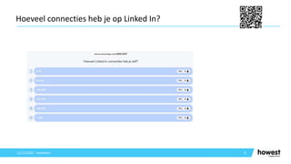9
Hoeveel connecties heb je op Linked In?
12/12/2021 Voettekst
 