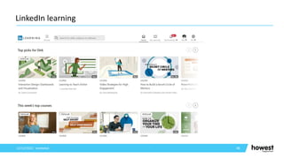 98
LinkedIn learning
12/12/2021 Voettekst
 