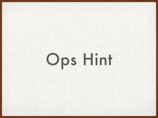 Ops Hint
 
