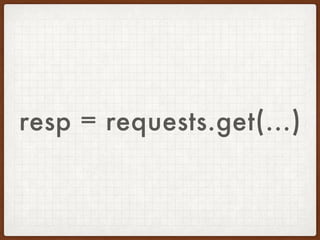 resp = requests.get(...)
 