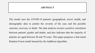 Boost model accuracy of imbalanced covid 19 mortality prediction | PPT ...