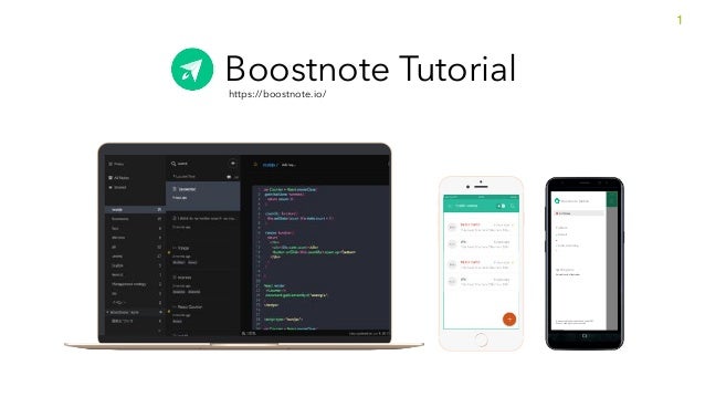 Boostnote Tutorial