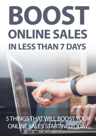 Boost online sales in less than 7 days