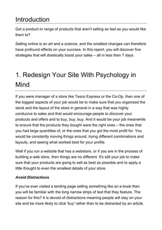 Boost online sales in less than 7 days | PDF