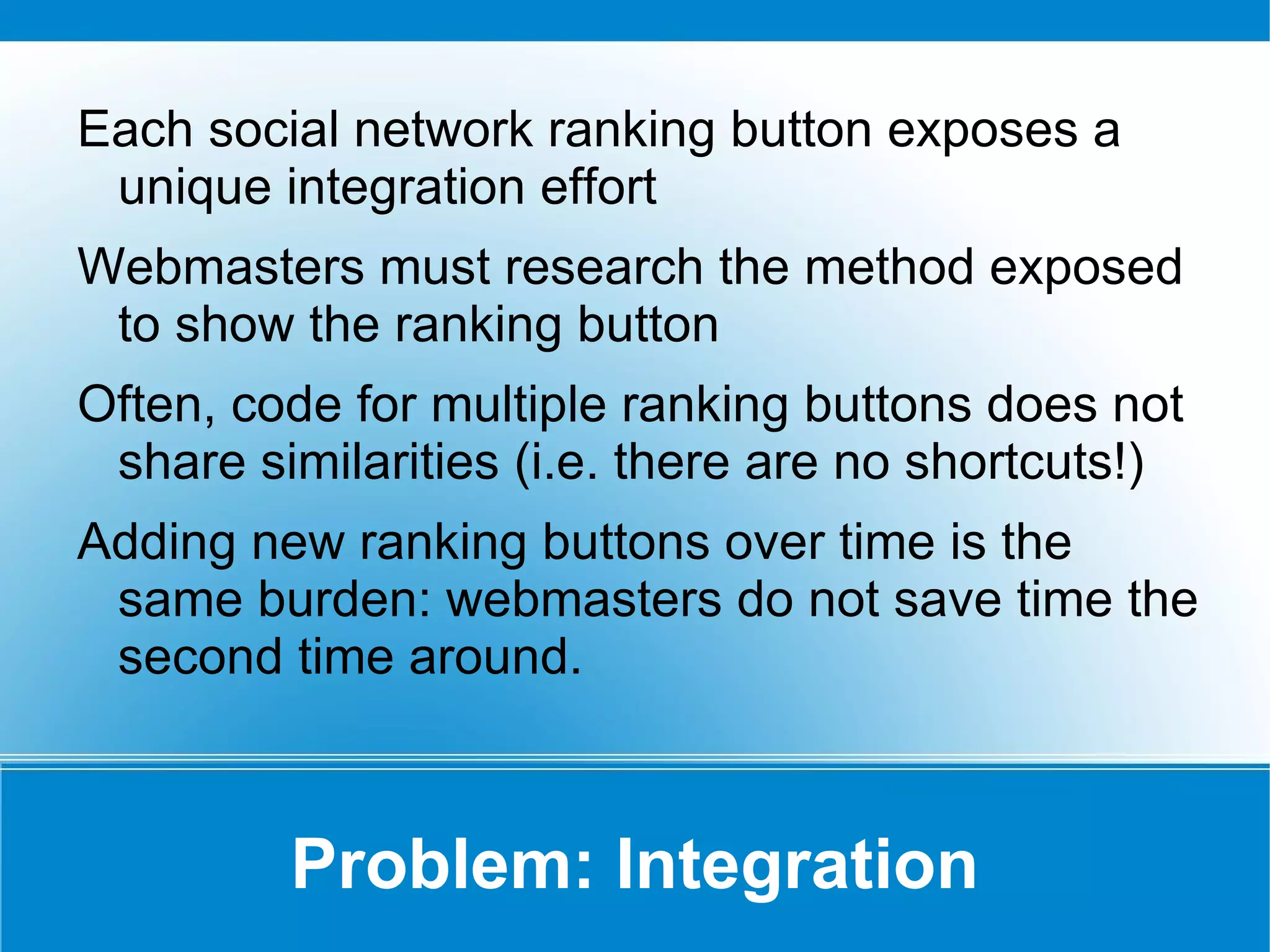 Provide a vehicle to garner backlinks for the originating url 