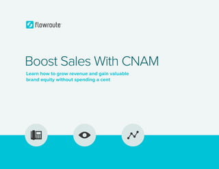 Boost Sales With CNAM
Learn how to grow revenue and gain valuable
brand equity without spending a cent
 