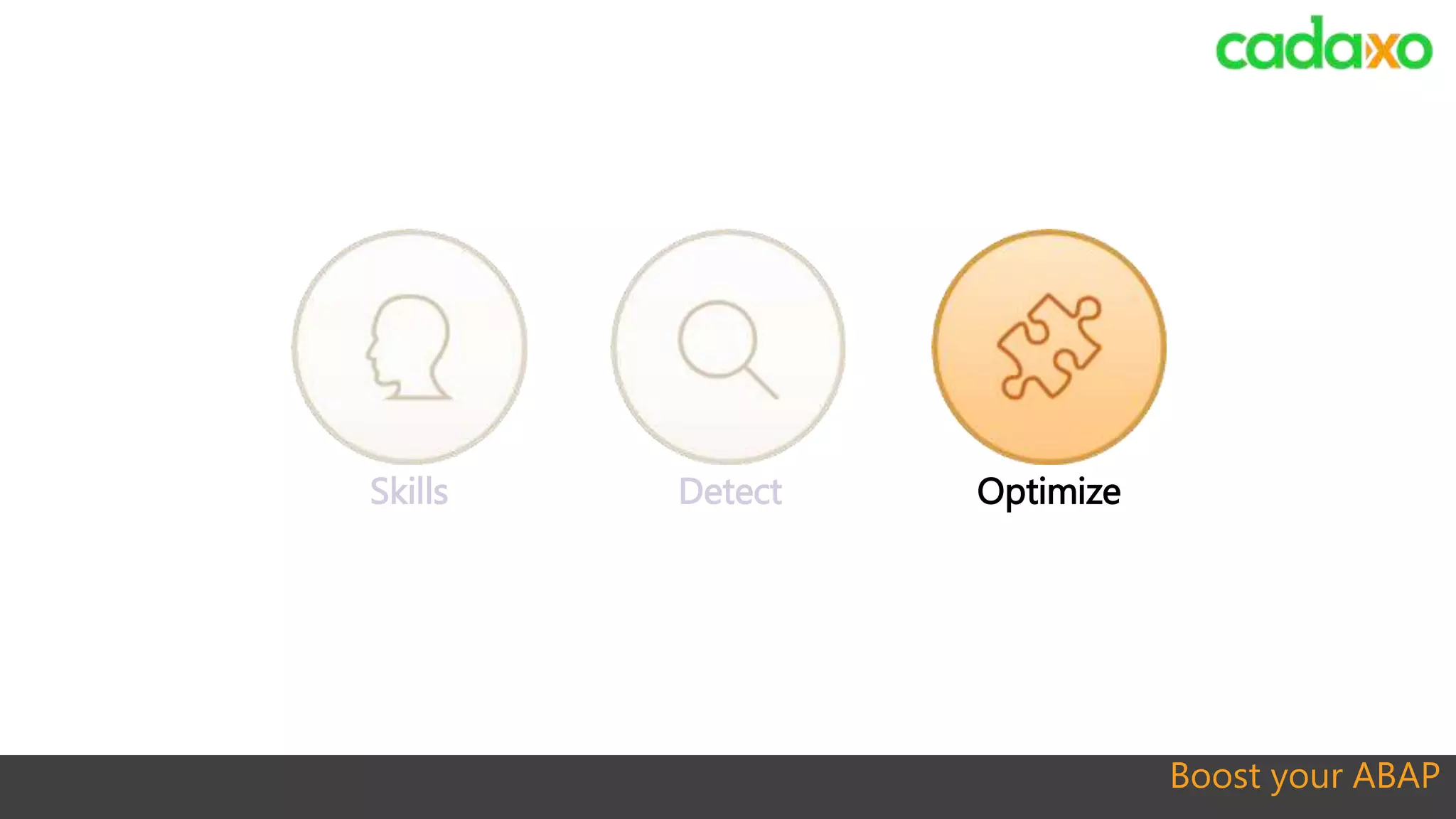 Boost your ABAP
Skills OptimizeDetect
 