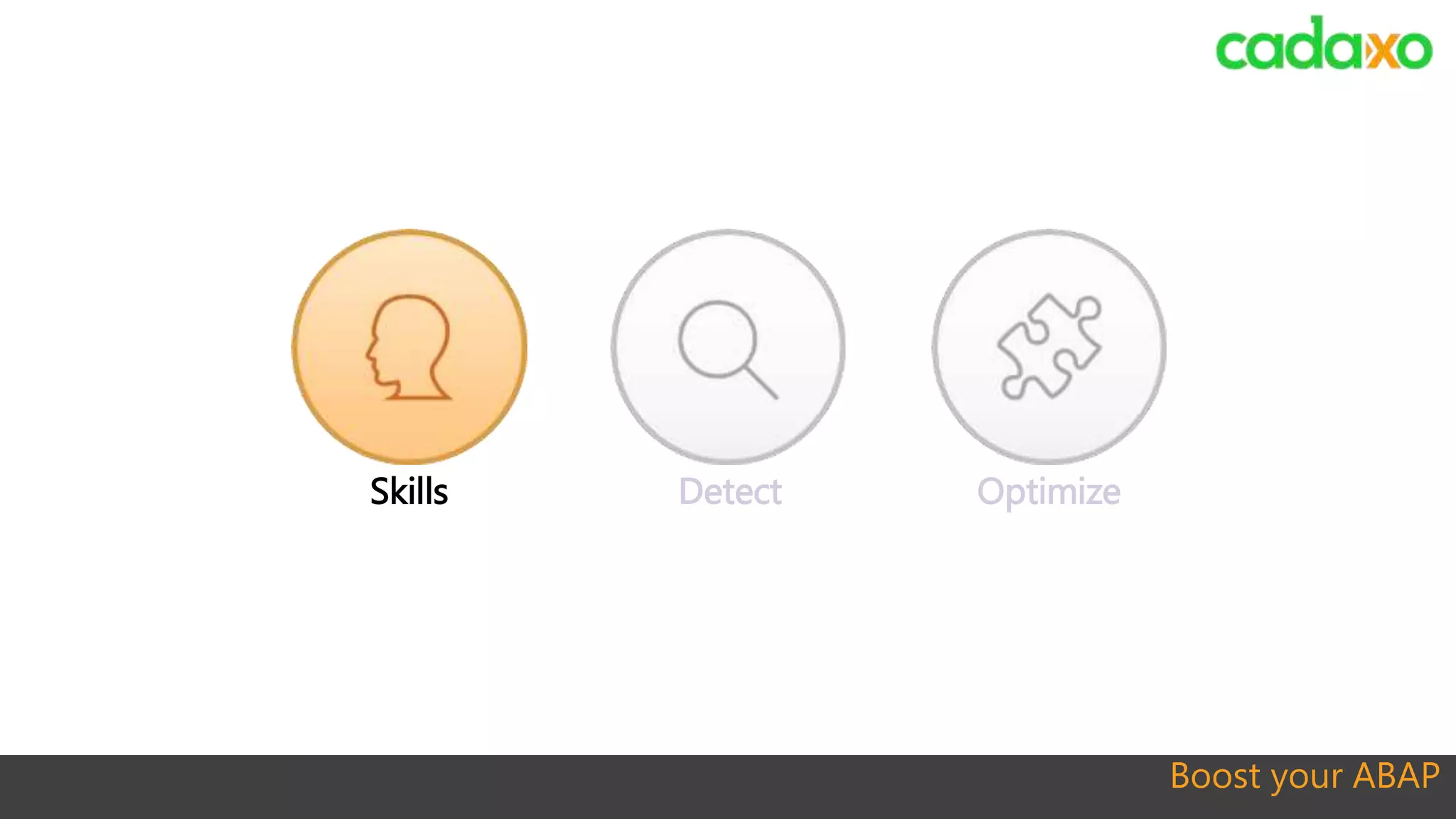 Boost your ABAP
Skills OptimizeDetect
 