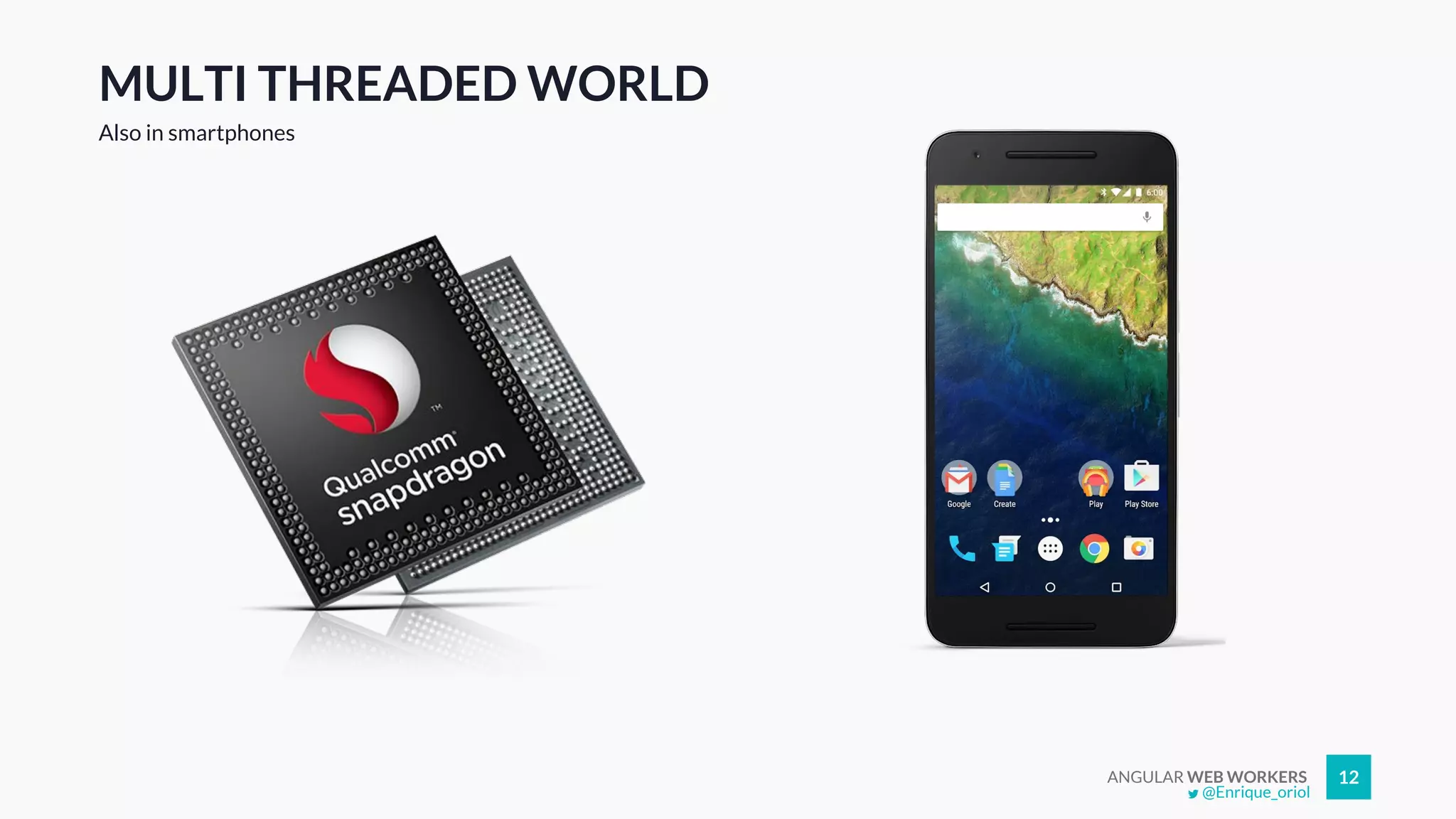 ANGULAR WEB WORKERS 12
MULTI THREADED WORLD
Also in smartphones
@Enrique_oriol
 