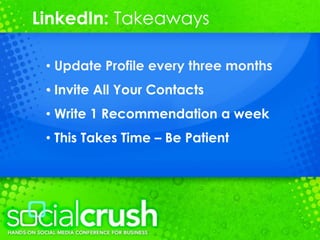 WORST Practices You Must Avoid Being Overly Self-PromotionalIgnoringConnection Invitations  NeverPosting Status UpdatesMaking your profile privateConfusing LinkedIn with Facebook