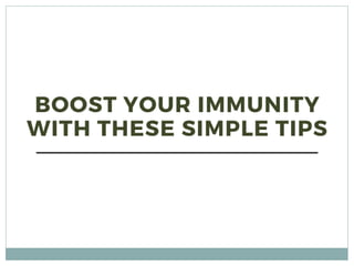 Boost your Immunity with these Simple Tips - Yakult India