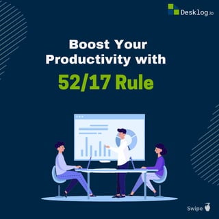 Swipe
Boost Your
Productivity with
52/17 Rule
 