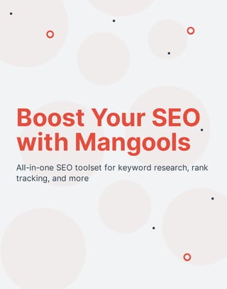 Boost Your SEO
with Mangools
All-in-one SEO toolset for keyword research, rank
tracking, and more
 