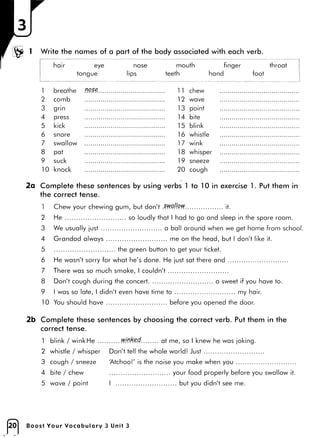 Boost your vocabulary 3