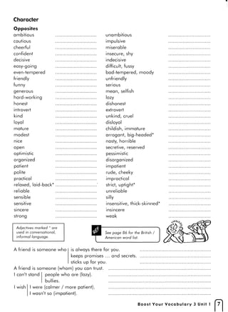 Boost your vocabulary 3