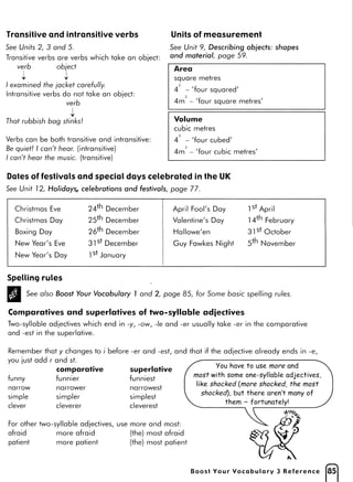 Boost your vocabulary 3