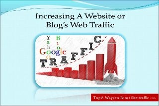 Top 8 Ways to Boost Site traffic ->>

 