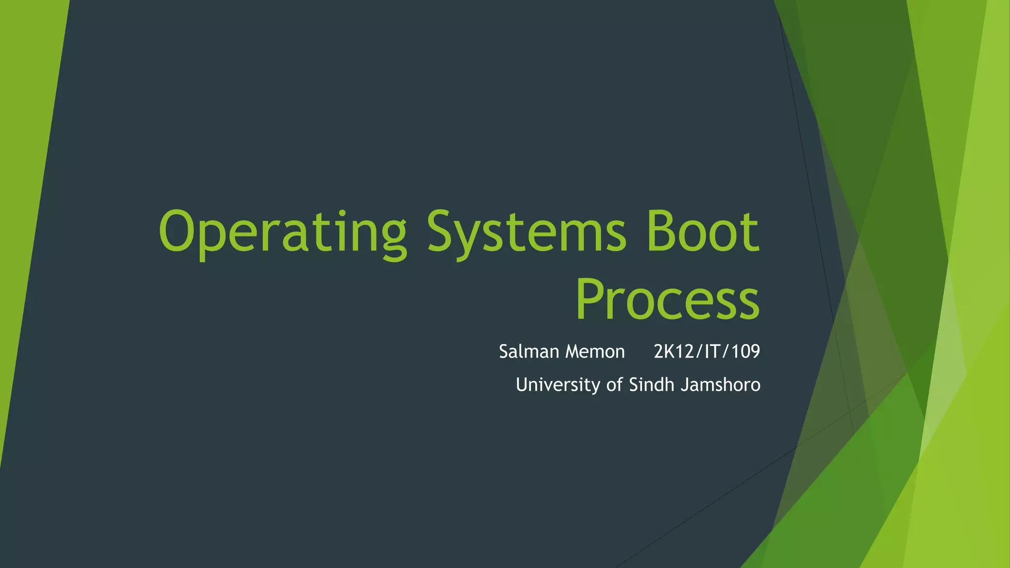 Boot process | PPT